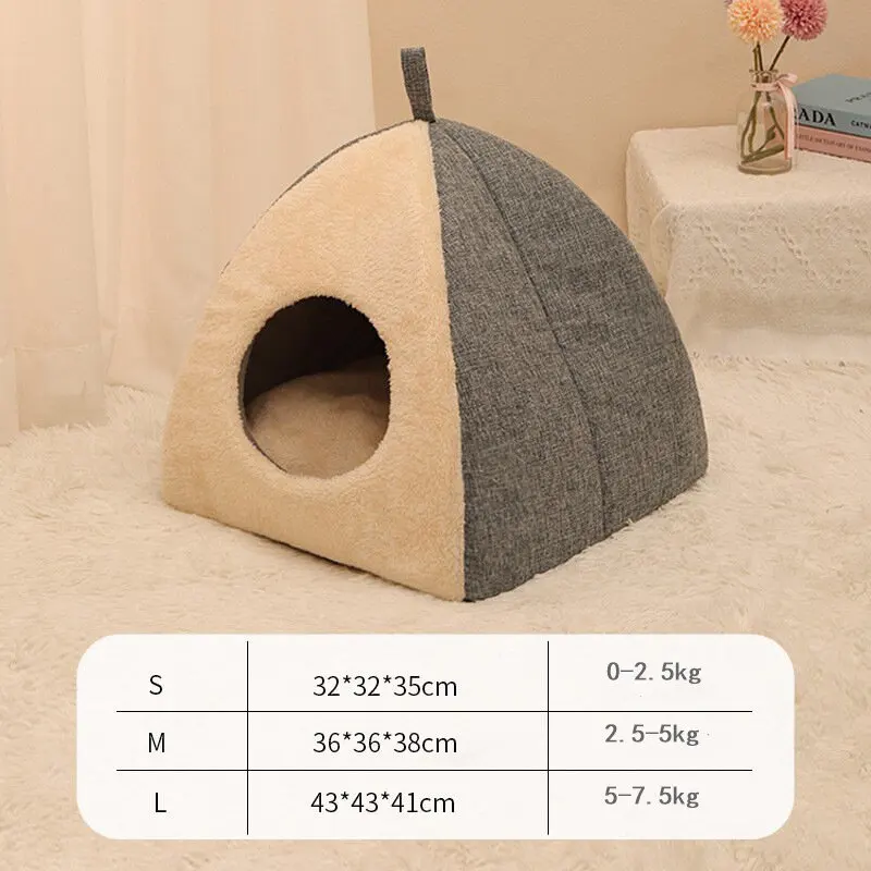 

Warm Indoor Cat House Kitten Blanket Plush Soft Beds For Cats Dog Cushion Small Medium Sleep Mattress Pets Supplies Accessories