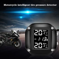 motorcycle tpms motor tire pressure tire temperature monitoring alarm system with 2 external sensors usbcharging motos