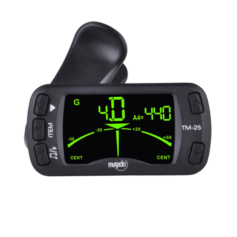 Clip On Tuner Guitar Tuner Metronome 3 In 1 Tuner Metronome Electric Ukulele Tuners 360 Degree Rotatable Clip Electronic Tuners