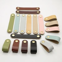 colors nordic furniture drawer knob brass wardrobe cupboard cabinet handle door pulls eco friendly artificial leather
