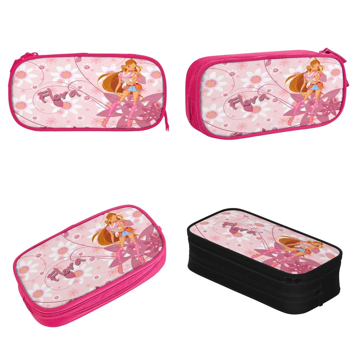 Пенал для карандашей с цветочным рисунком Винкс Сага клуба школьные