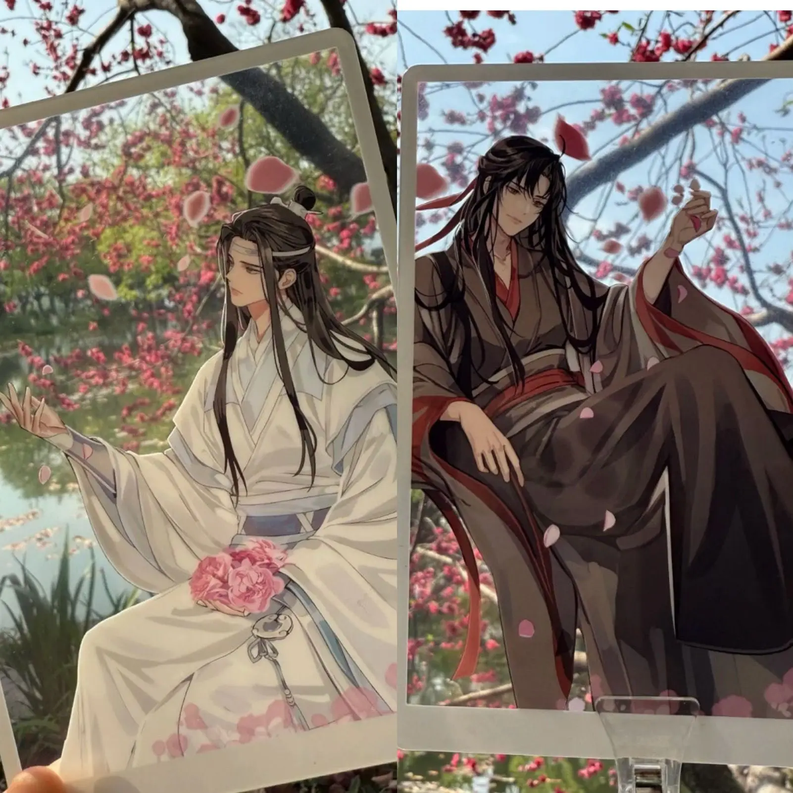 

Мо Dao Zu Shi прозрачные фотокарточки Wei Wuxian и Lan Wangji