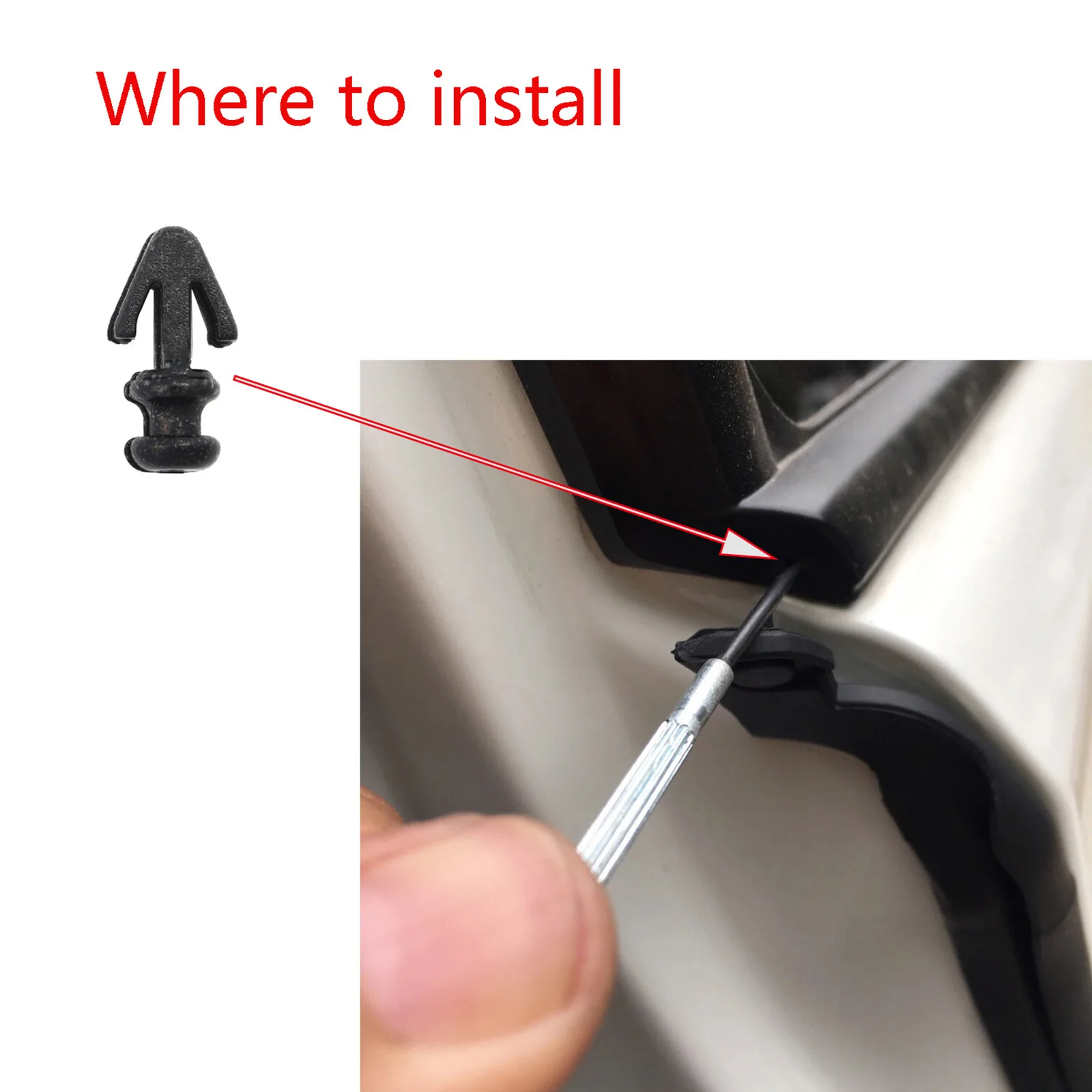 60x нижняя пластиковая монтажная накладка на дверь зажимы для уплотнения накладки