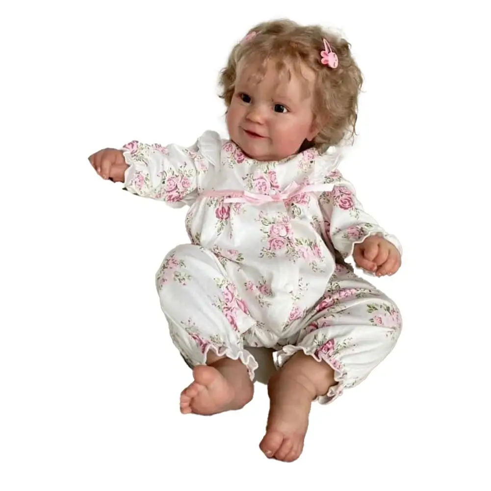 

60cm Full Body Reborn Baby Dolls Handmade Doll Realistic Soft Silicone Newborn For Kids Girl Gifts Toys