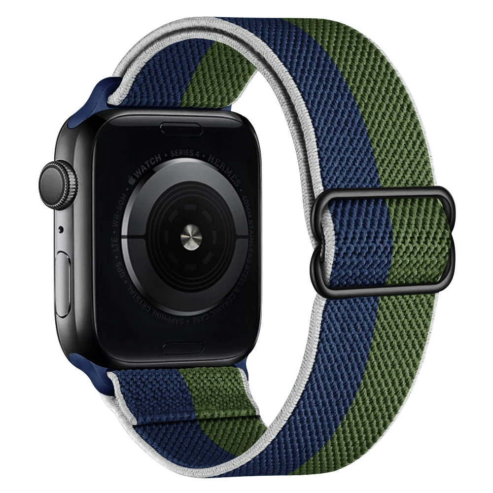 Ремешок нейлоновый для Apple Watch Band браслет IWatch Series 4 5 6 SE 7 45 мм 41 44 40 38 42 |
