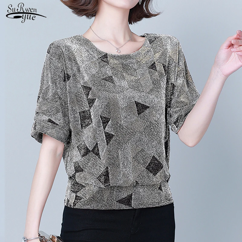 

Shiny Sequin Blouse Red Golden Shine Women's Blouses Tunic Women Blouses Fashion Plus Size New Glitter Shirt Tops Elegant 14082