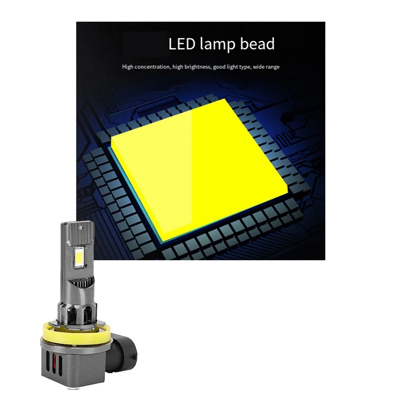 35 Вт розетка светодиодная лампа автомобильная фара 6000K белый свет 3800LM мини