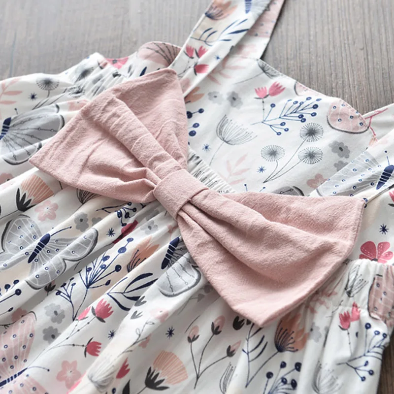 Bear Leader Toddler Baby Princess Dresses 2022 New Summer Newbron Baby Flowers Dresses Floral Costumes Kids Girls Cute Vestidos