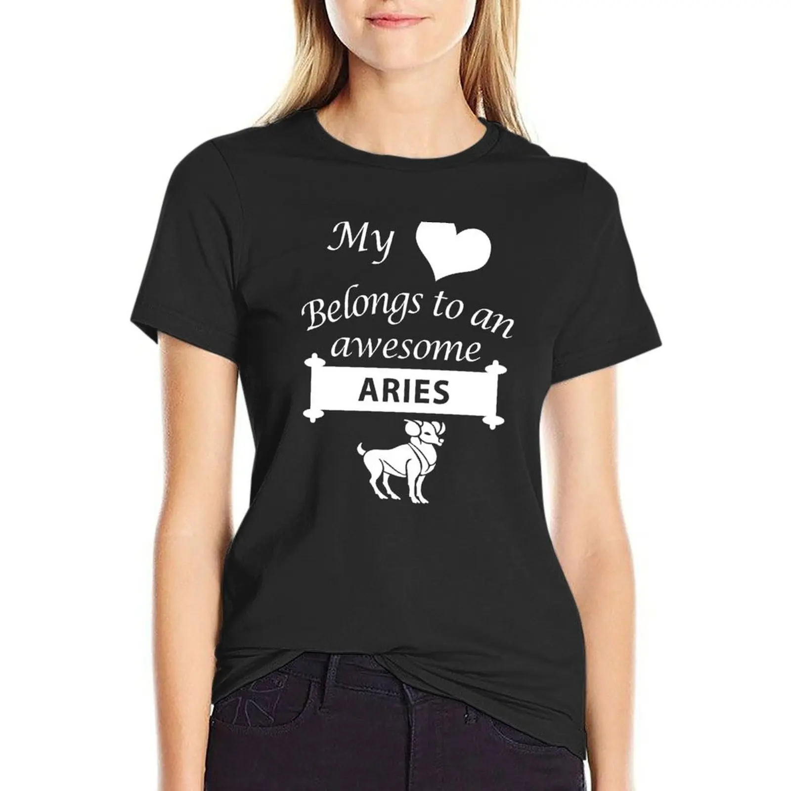 Футболка с принтом зодиака Овен любовник мое сердце футболка животным для