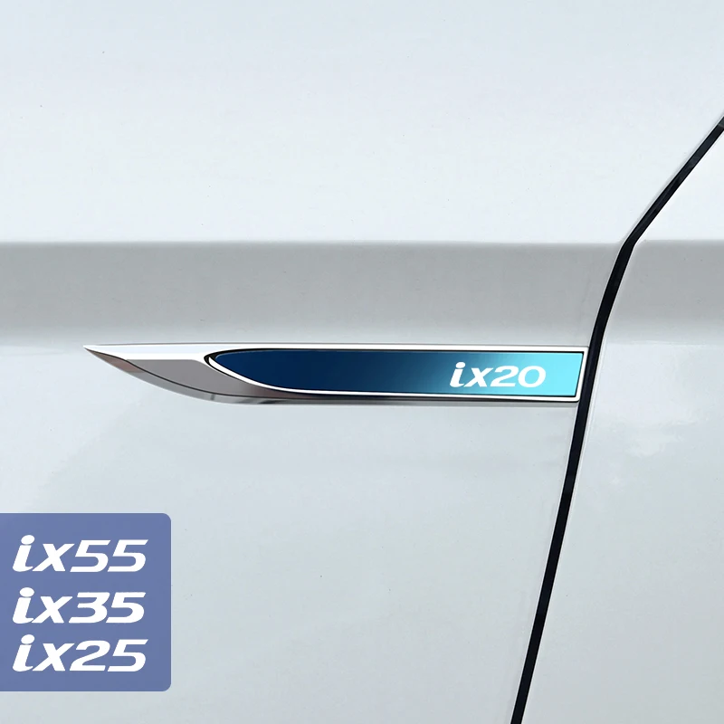 

2 шт., автомобильные металлические наклейки для Hyundai Ix20 25 35 55