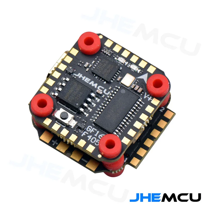 

JHEMCU GF16-BMI 16X16mm 2-4S Stack BMI270 F405 Baro OSD BlackBox Flight Controller BLHELIS 13A 4in1 ESC for FPV Micro Drones