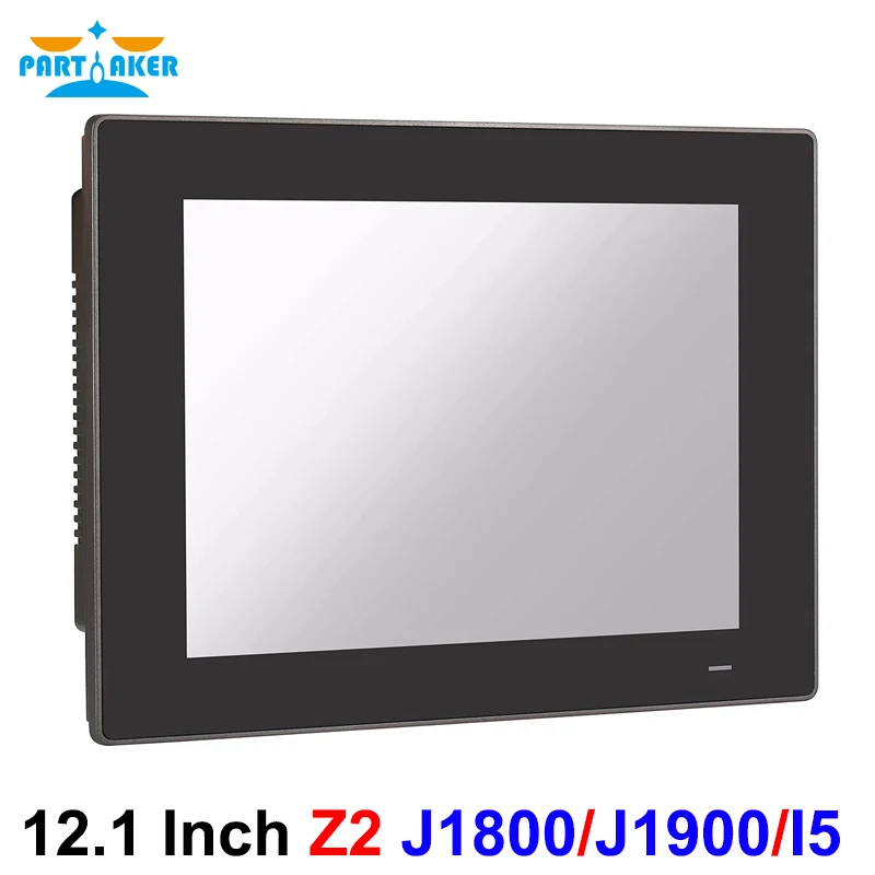 12.1 Inch TFT Industrial Panel PC 10 Point Projected Capacitive Touch Screen Intel J1800 J1900 i5 Front Panel IP65 Fanless VGA