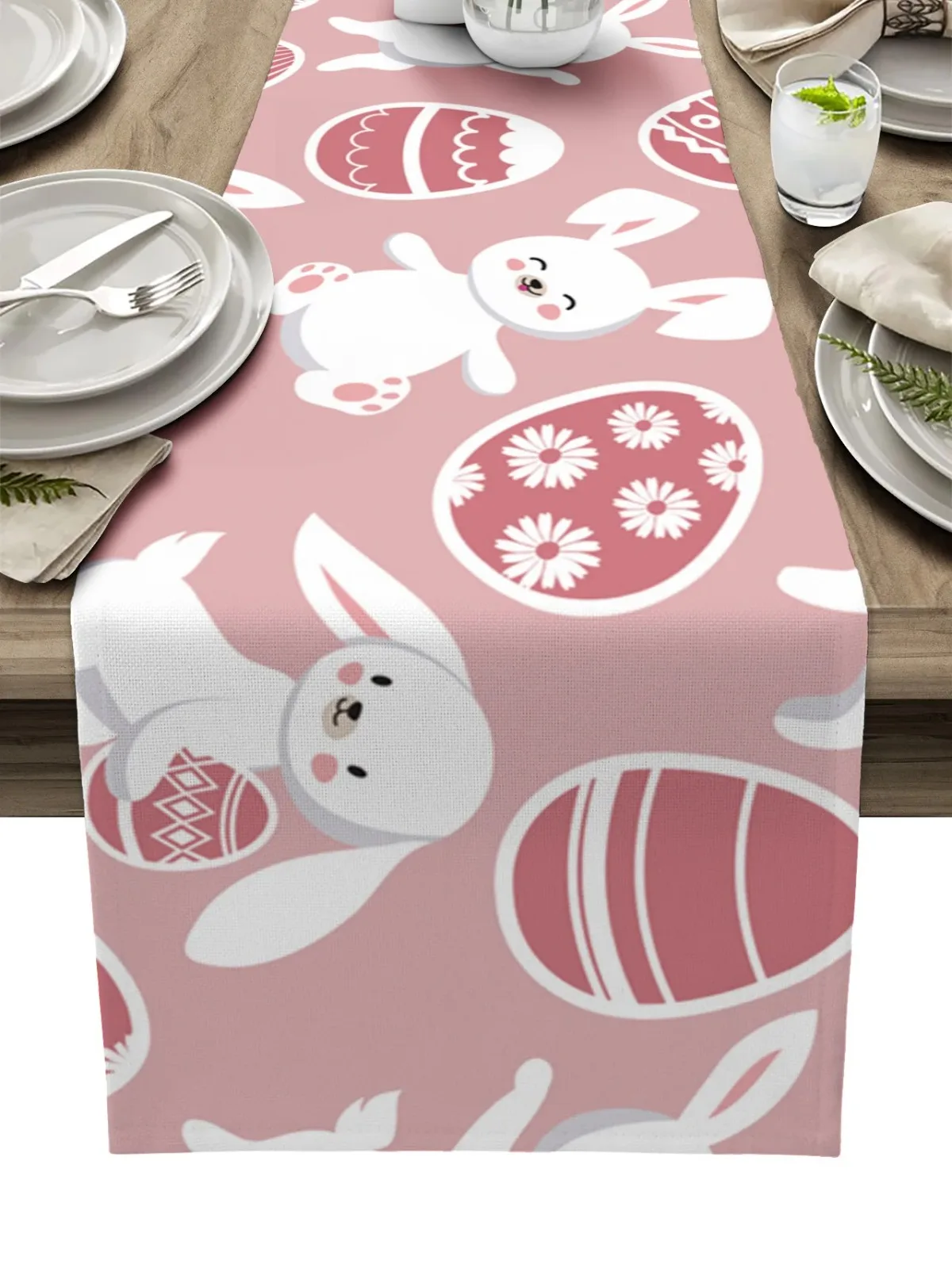 Пасхальный кролик яйца скатерть для стола свадебное украшение столовой кухонная