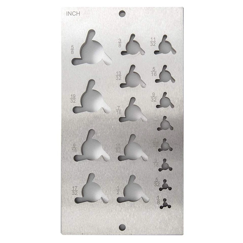 

Wood Dowel Rod Maker Dowel Maker 17 Holes (English System) Steel Dowel Plate Plum Bossom Holes