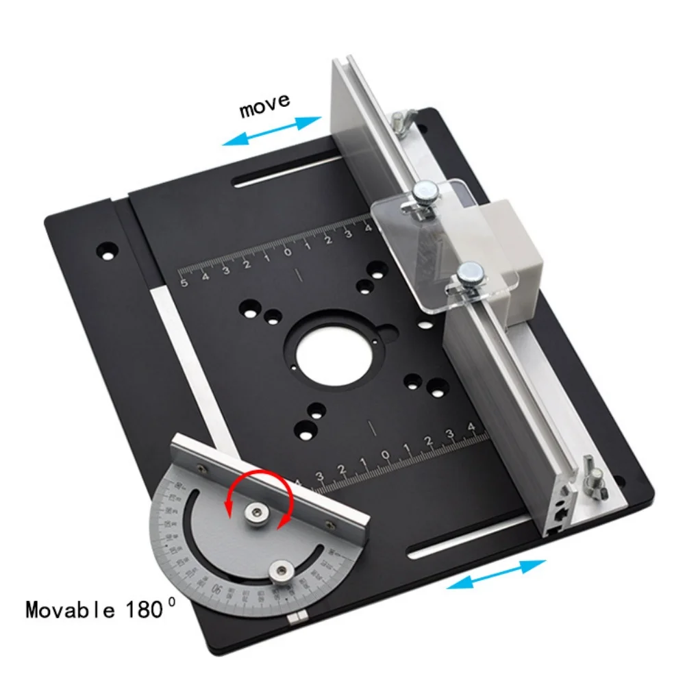 Алюминиевый фрезерный стол вставная пластина деревообрабатывающий триммер