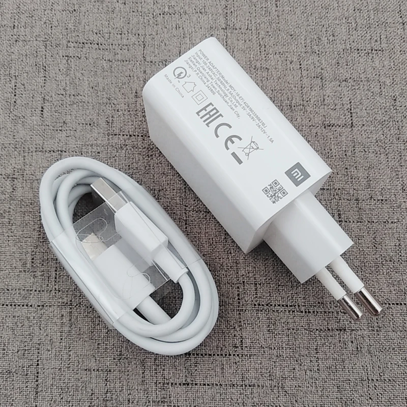 Адаптер питания для Xiaomi зарядное устройство 18 Вт с USB Type-C быстрой зарядки ЕС/США