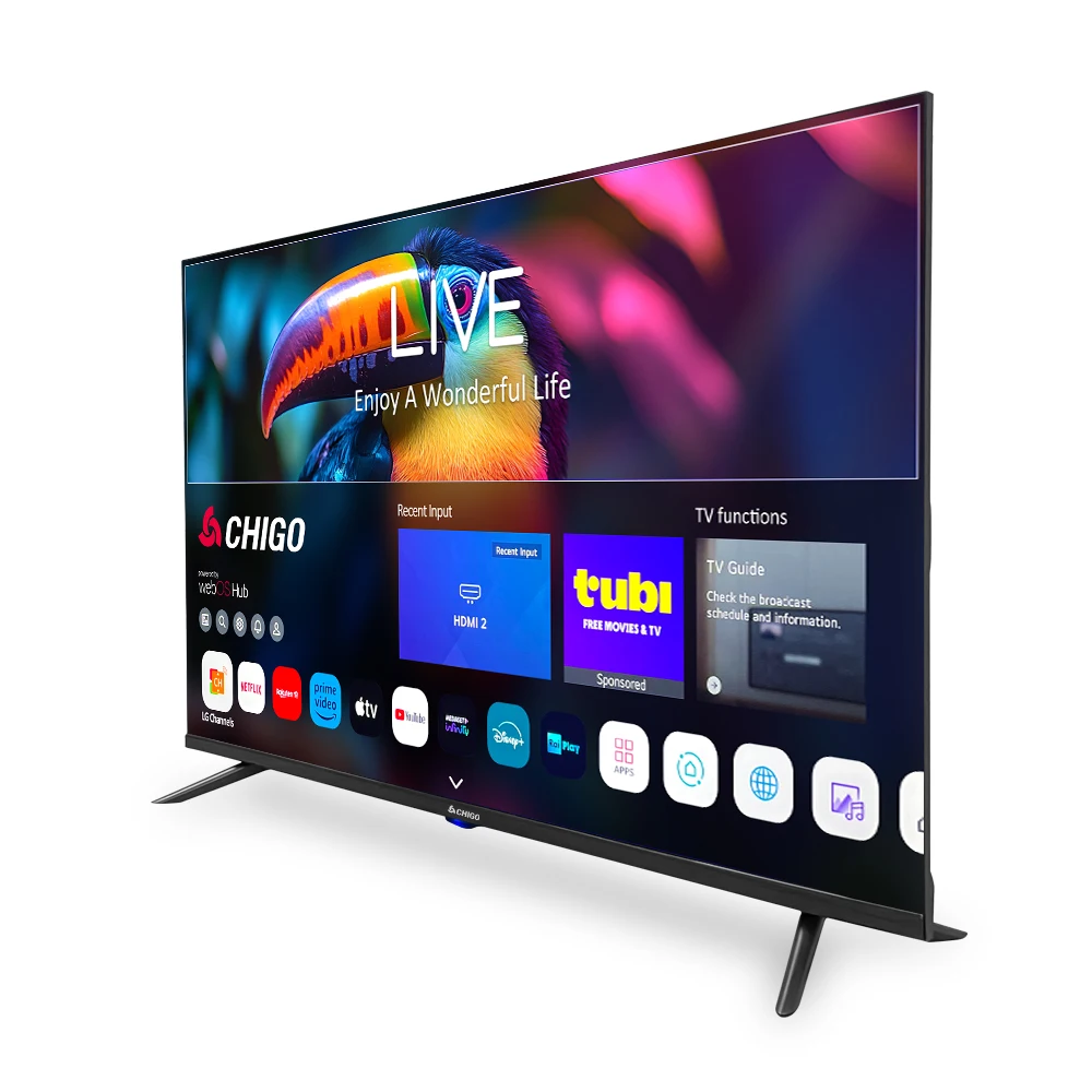 Фото Большой изогнутый смарт-телевизор Android с диагональю 43-100 дюймов, Full HD, LCD LED, частота обновления 120 Гц, для использования в ванной комнате, 49, 55, 70, 75, 80, 90, 98, 100 дюймов №1