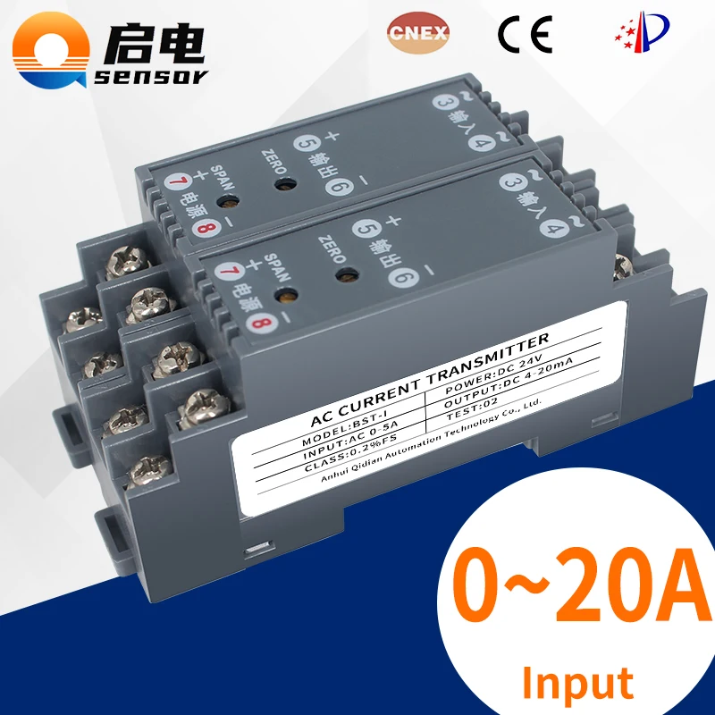 

4 to 20mA 0 to 10V DC Signal Isolator 1 In 1 Out Analog Signal Isolation Distributor Current Voltage Signal Transmitter DC24V