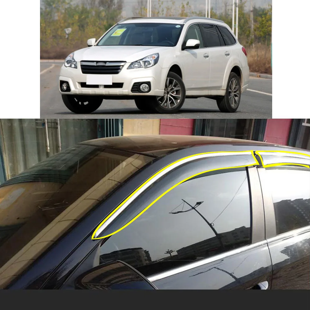 

Стикер для кузова автомобиля, пластиковое оконное стекло, ветрозащитный козырек, защита от дождя/солнца, запчасти для SUBARU Outback 2010, 2011, 2012, 2013, 2014