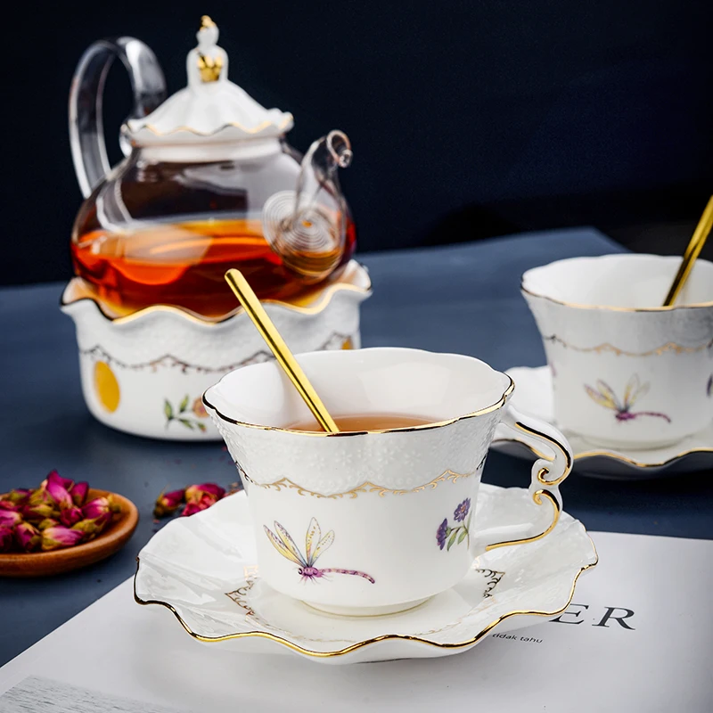 

Woman Coffee Cup Pottery Breakfast Clasic Espresso Cups Nordic Luxury Saucer Custom Creative Copos De Vidro Vintage Tableware