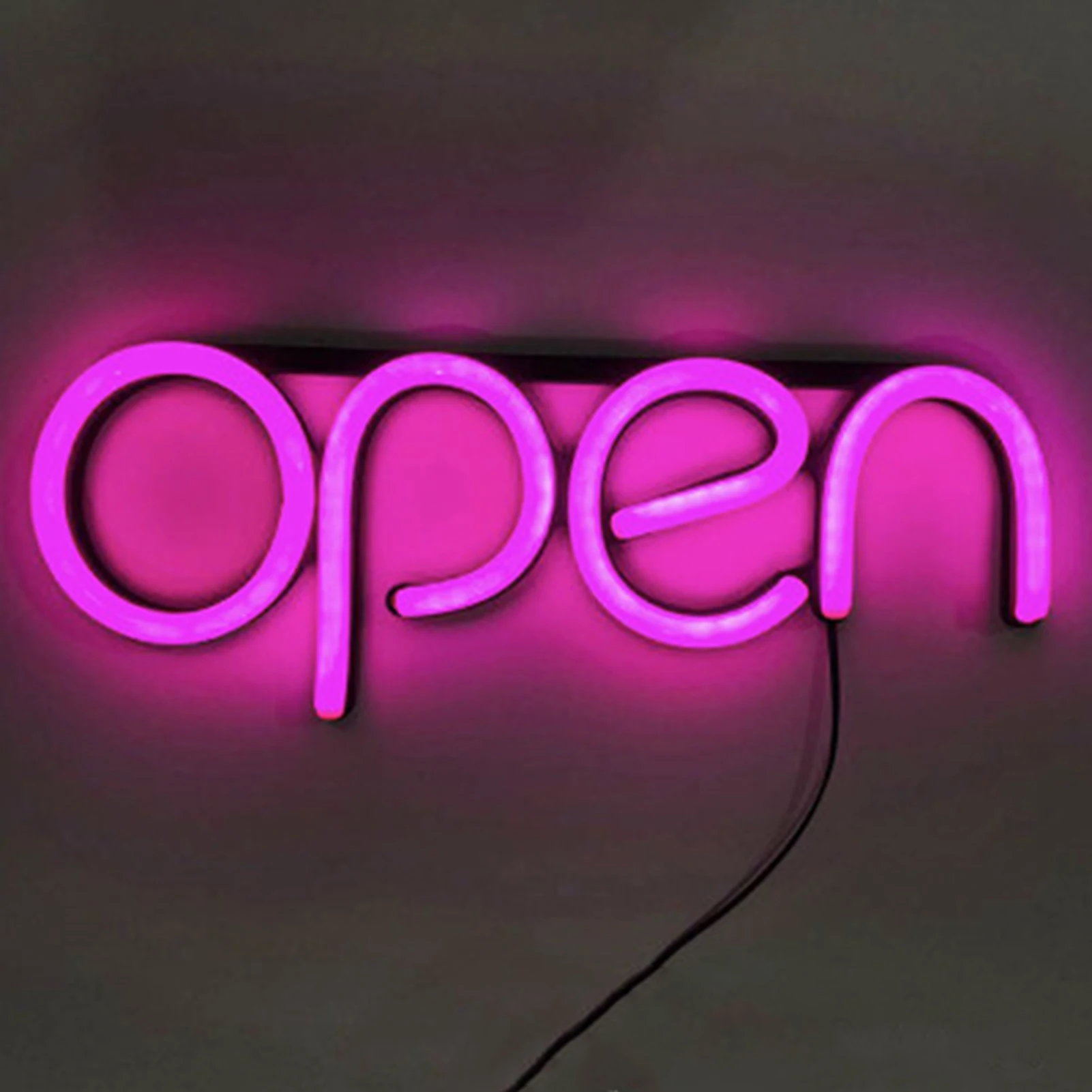 открыто неоном. открыто неоном. неоновая вывеска надпись. табличка открыто неон. вывеска открыто неон.