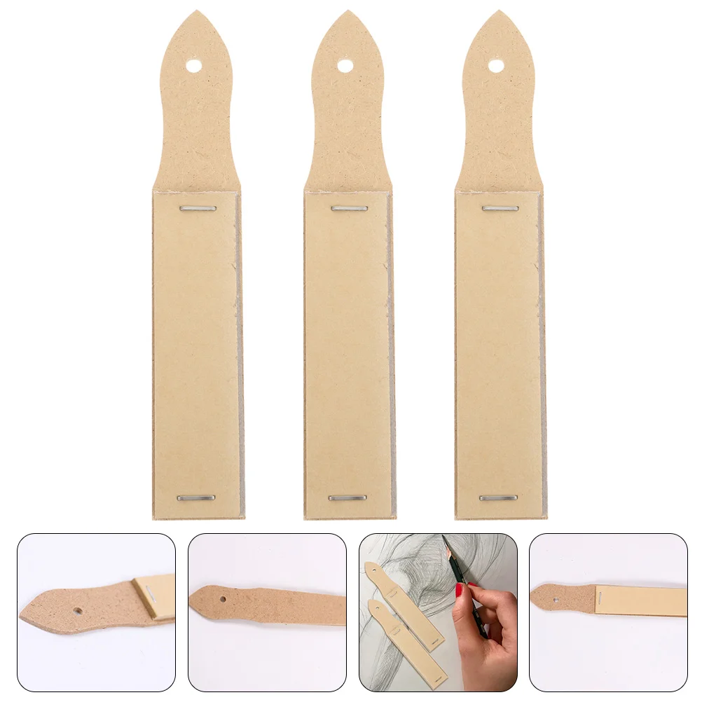 

3 Sets Knife Sharpener Sketch Sandboard Student Blending Pencils Sandpaper Block Polishing