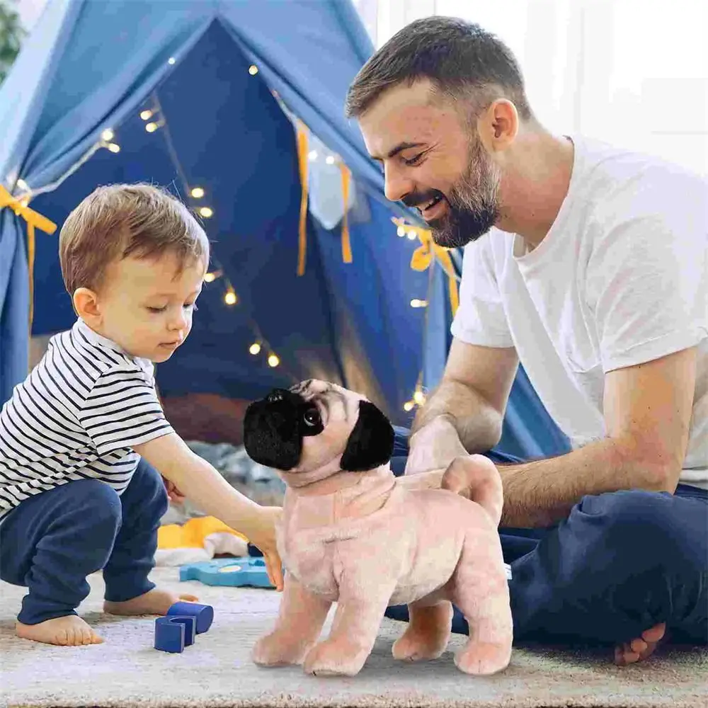 Рождественские подарки детский подарок стоящая реалистичная собака мягкие