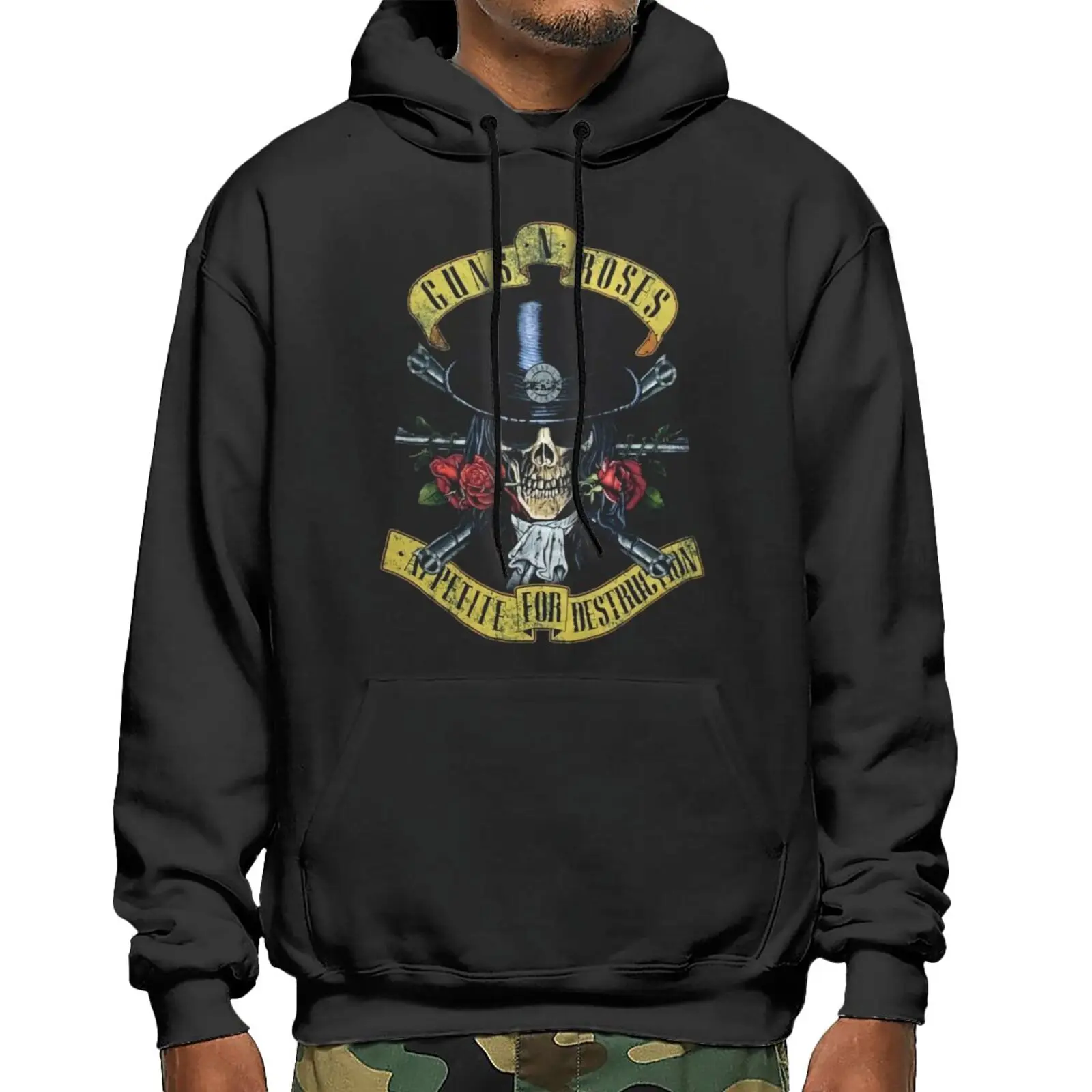 

Gunsnroses Slash Skull Ly Licensed Sweatshirts Hoodies Anime Clothing Men Sweetshirts Anime Cosplay Japanese Streetwear Winter