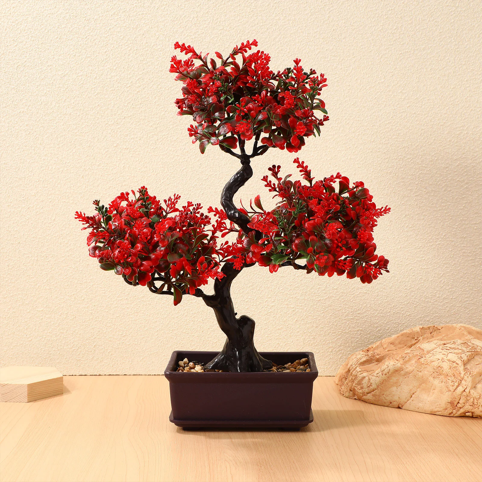 

Artificial Potted Bonsai Tree Indoor Fake Decor Simulation Realistic Faux