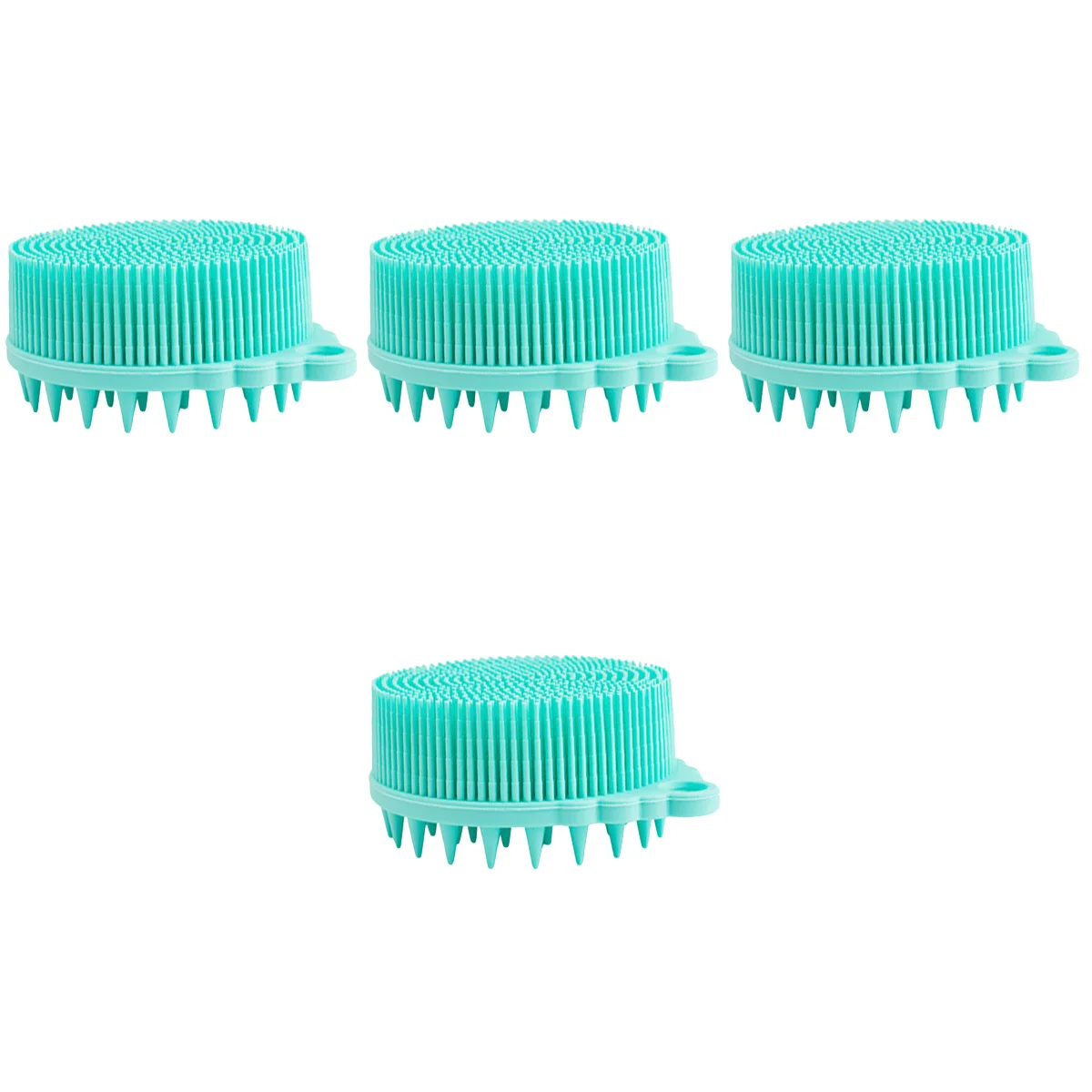 

Скруббер силиконовый тактильный для мужчин, 4 шт., сенсорная щетка для мытья душа, глубокий силикагель для душа