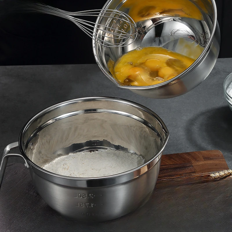 Збивалка для яиц из нержавеющей стали 304 взбивалка выпечки защита от брызг миска