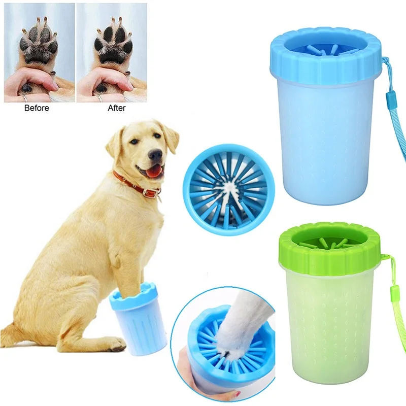 Dog Grooming Muddy Paw Cleaning Cup Dog Small Size Detachable Portable Silicone Brush Dog Paw Cleaner Cup Dog Paw Cleaner Cat