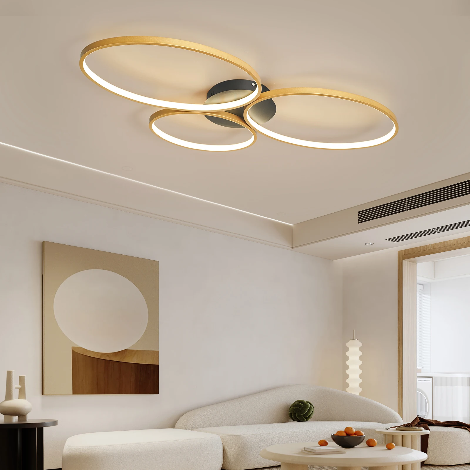 Black/Gold Modern led Chandelier for bedroom study room living room luces de techo Ceiling Chandeliers Fixtures AC90-260V
