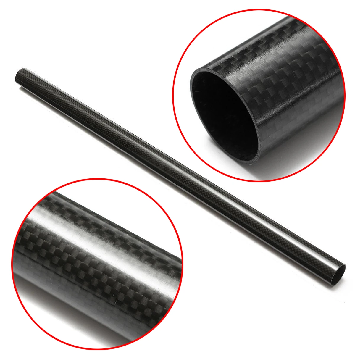 

1pc 25mm*23mm*500mm 3K Twill Hexa Carbon Fiber Tube For Multi Copter ARM DIY
