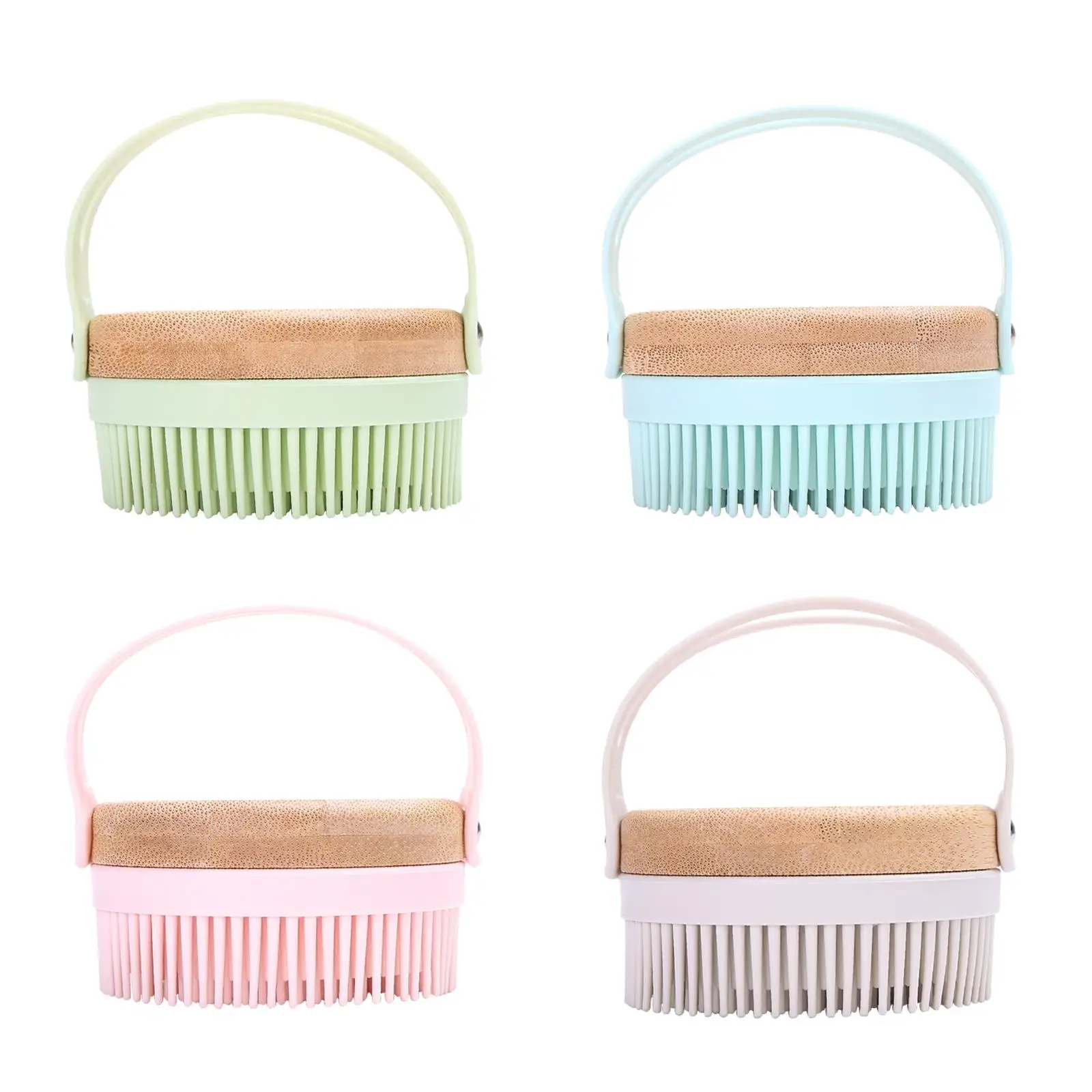 

Hair Scalp Massager Shampoo Brush Soft Silicone Bristle Brush for Men Women
