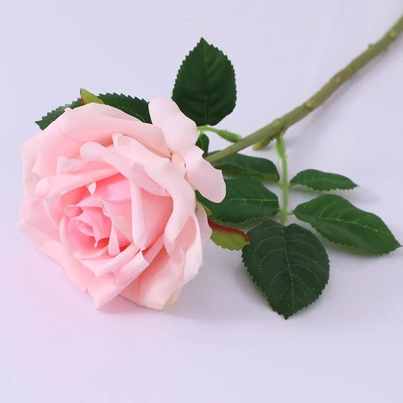 

8Pcs Dia 10cm High-end Feel Moisturizing Roses Artificial Flowers Home Decor Rose Real Touch Fake Flowers Wedding Bridal Bouquet