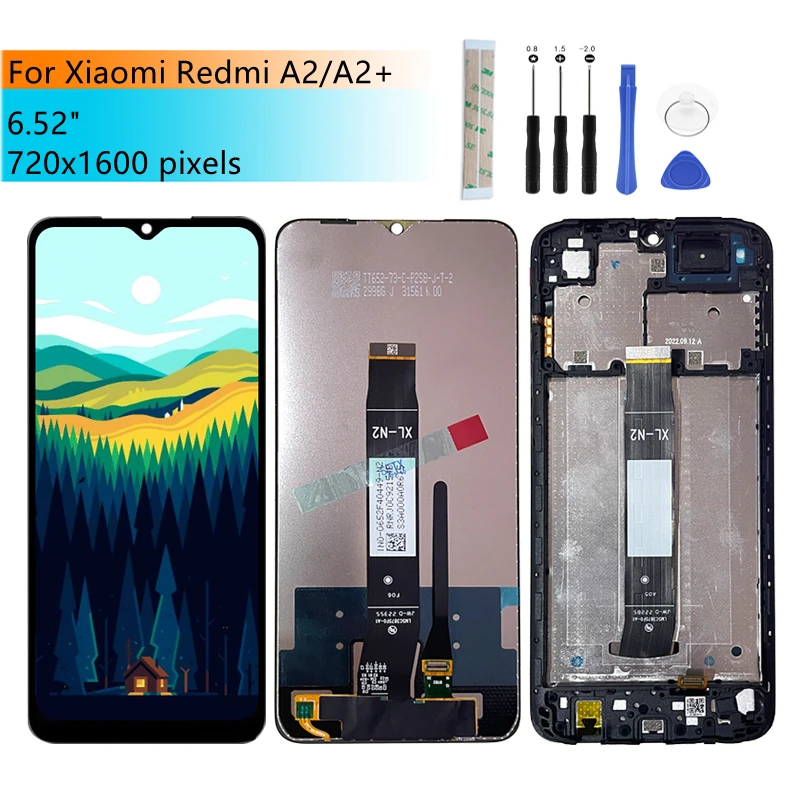 Дигитайзер в сборе для Xiaomi Redmi A2 Plus Lcd Dsplay с рамкой замена дисплея запасные части 6