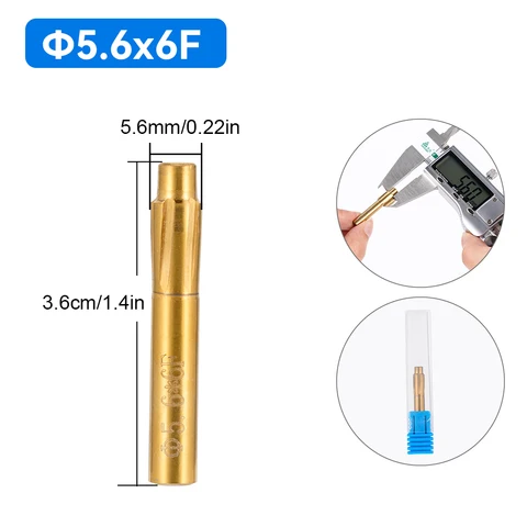 Сверло перовое вольфрамовая сталь 6 лезвий 5.5/5.56/5.6/6.35/7.62/9 мм