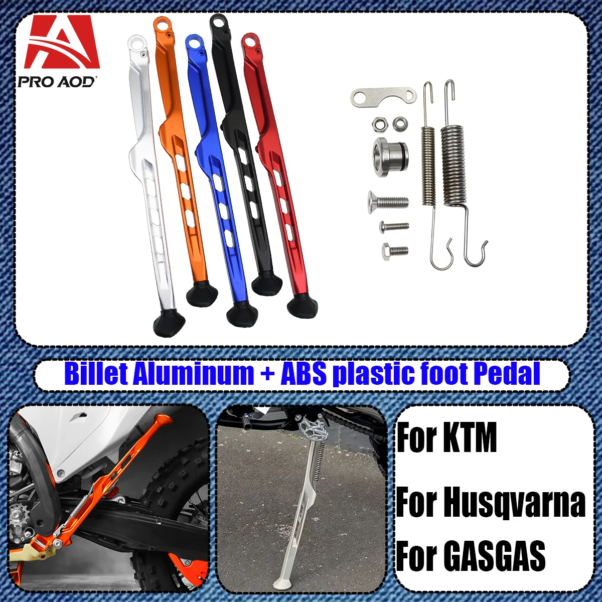 Для KTM XCW XCF XCFW EXC EXCF 150-450 500 530 Husqvarna TE FEXC Боковая подставка для парковки мотоцикла с