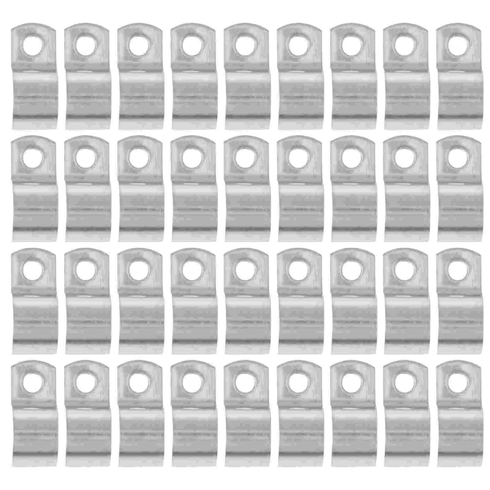 

100 Pcs Car Line Card Metal Brackets Cable Management Galvanized Iron Convenient Storage Holder