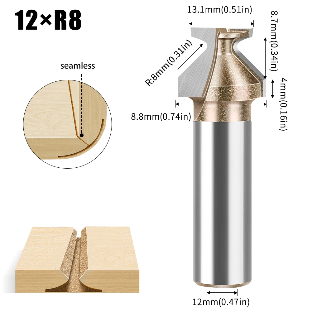 

Фреза для дерева JGZUI 6,8,12 мм R8