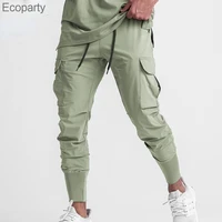 summer mens cargo pants joggers lightweight quick dry hiking pants athletic workout lounge casual outdoor trousers with pocket