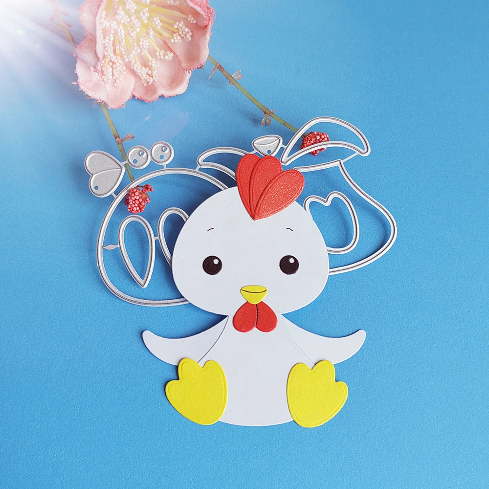 

Beautiful animals, chickens, roosters cutting template DIY scrapbook, card making, embossing crafts, photo album decoration