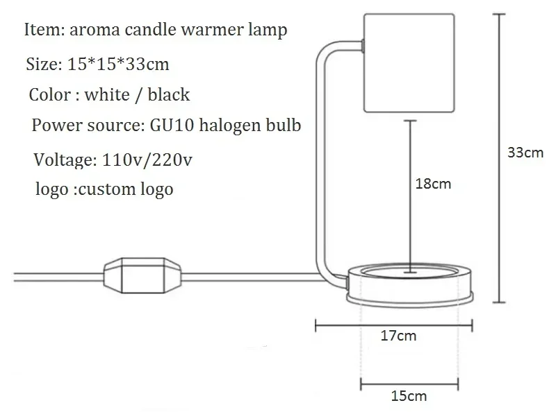 Ароматическая подсвечник настольная лампа с регулируемой яркостью подставка