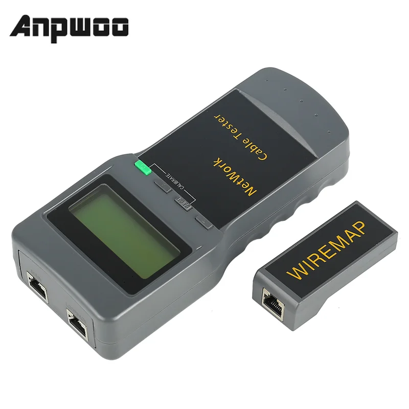 ANPWOO Portable LCD Network Tester Meter&LAN Phone Cable Tester & Meter With LCD Display RJ45