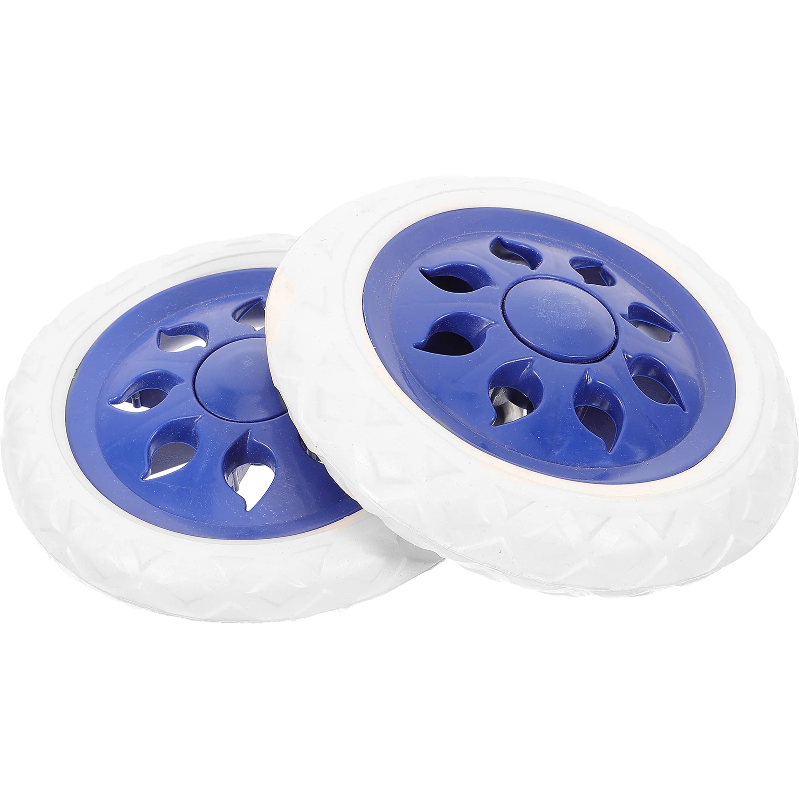 

2 Pcs Wheelbarrow Van Accessories Durable Replacement Multipurpose Cart Rubber + Foam Elderly Luggage