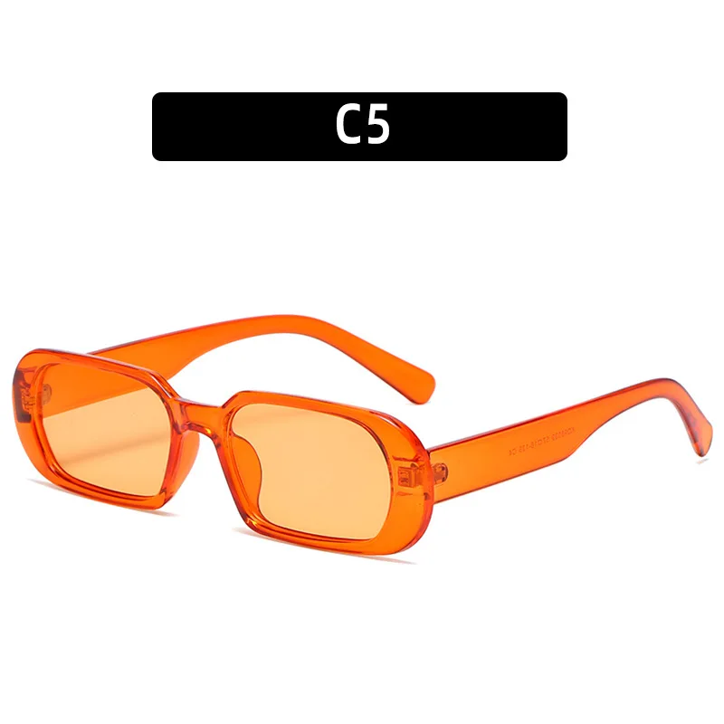 Модные солнцезащитные очки унисекс в черной разноцветной квадратной оправе