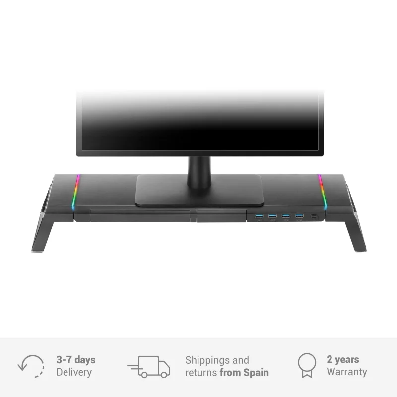 

Игровой MGS монитор Mars, поддержка цветного RGB-монитора, 4x USB 3,0, эргономичный монитор с подставкой, регулируемая длина, дополнительные опоры