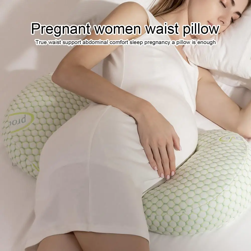 

1 Set Pregnancy Pillow Ergonomic Easy to Clean U Shape Expectant Mother Waist Support Cushion Daily Use