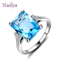 silver color jewelry top brand luxury sterling silver rings for wome finger ring new accessories party wedding gifts